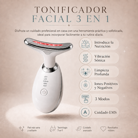 Tonificador Facial 3 en 1